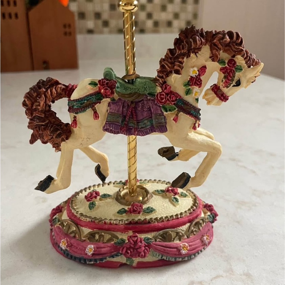 Adorable Vintage Carousel Horse Figure